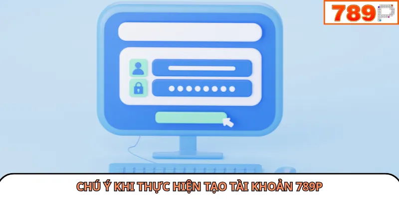 Chú ý khi thực hiện tạo tài khoản 789P